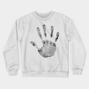 Hand palm dlan fingerprint Crewneck Sweatshirt